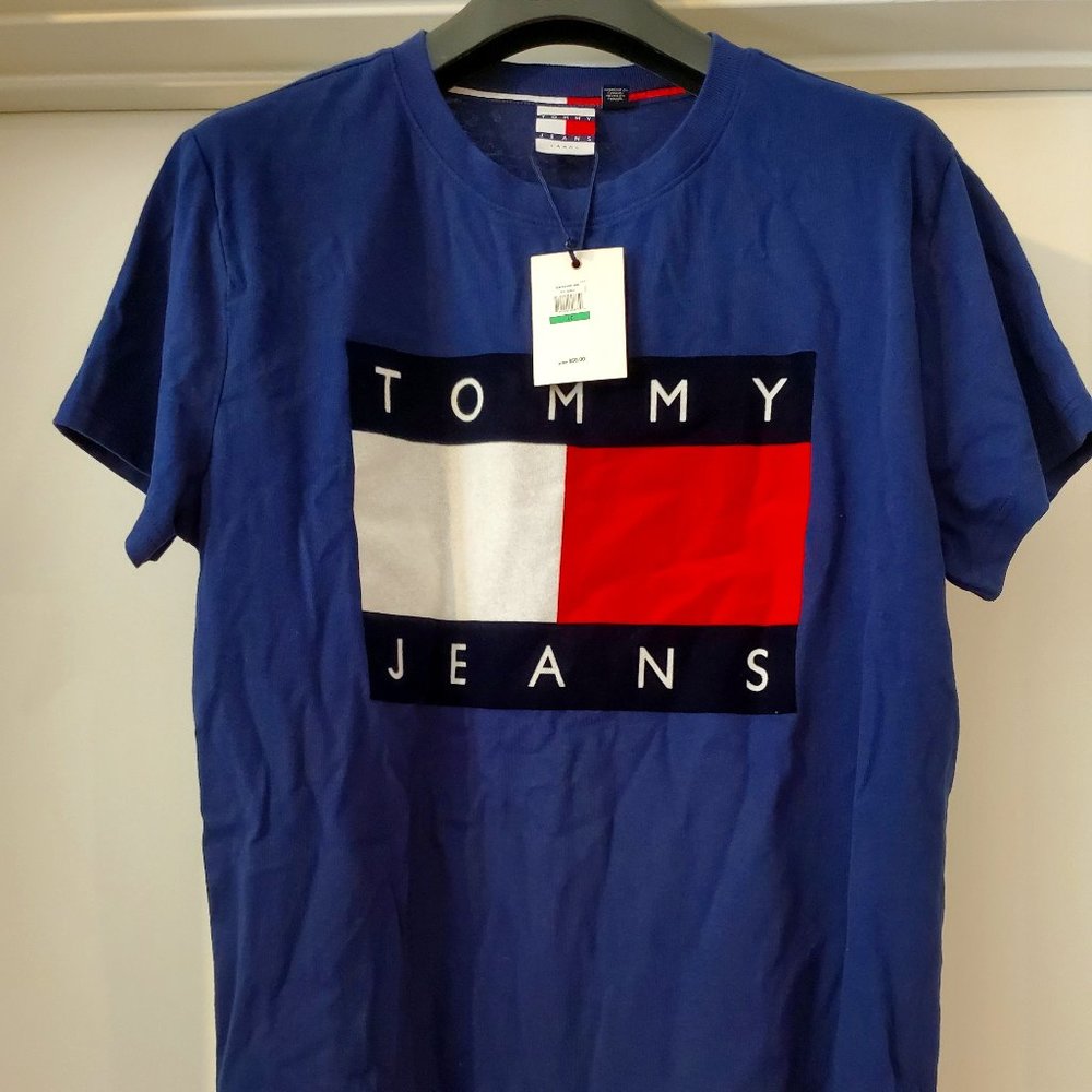 Tommy Hilfiger  Big Flag Logo T Shirt Sz L BNWT